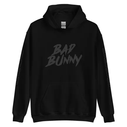 Bad-Bunny-Hoodie-with-Design-on-the-Front-and-Sleeves